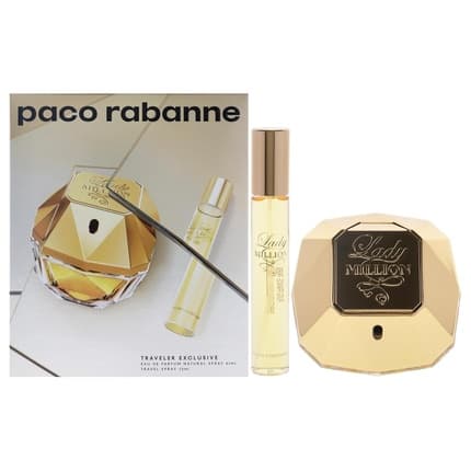 Paco Rabanne Lady Million 2 Pc Gift Set Travel Eau de Parfum 2.7oz pour femme