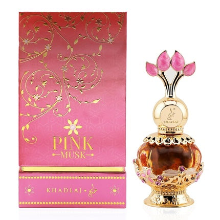 Khadlaj Pink Musk Concentrated Perfume Oil for Women 20ml 0.7 Ounce Khadlaj Perfumes