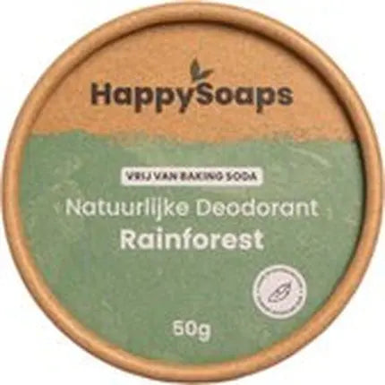 Happy Soaps Natural Deodorant Sensitive Skin Rainforest - 50ml Happy Soaps