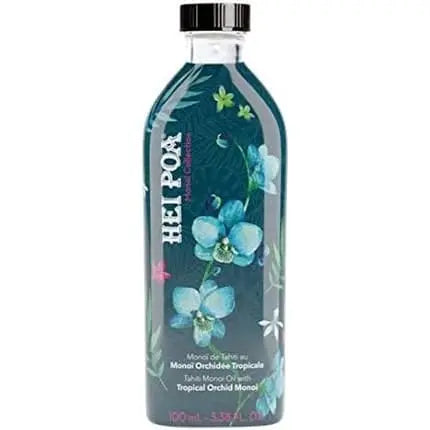 Hei Poa Body Oil Monoï Pure Tahitian Perfume Tropical Orchid 100ml Hei Poa