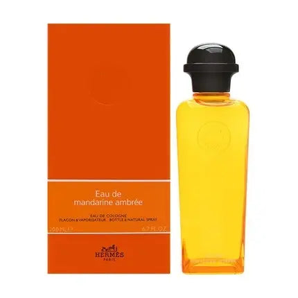 Hermes Eau de Mandarine Ambree Flacon Bottle and Natural Spray 6.7 Ounce Hermès