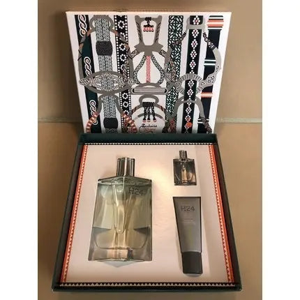 Hermes H24 Coffret 100ml & 5ml Eau de toilette  Sprays + 20ml Face Moisturizer - Brand New Hermès