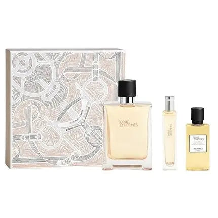 Hermes Terre D'Hermes Gift Set - Includes 100ml Edt Spray, 15ml Edt Spray, And 40ml Shower Gel Hermès