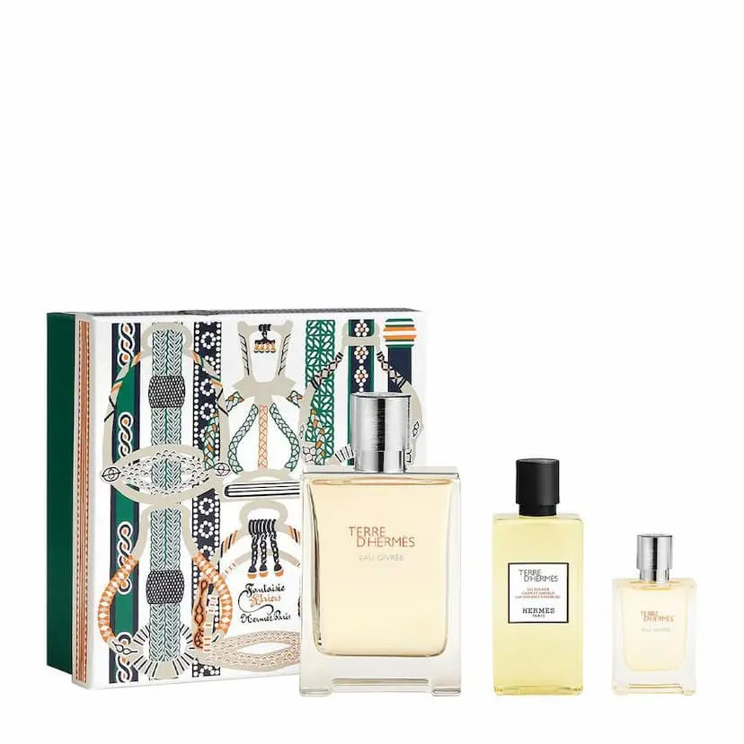 Hermes Terre D'Hermes Givree Set Eau de parfum  100ml + 12.5ml Eau de parfum  + 80ml DG Hermès