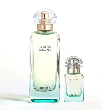 Hermes Un Jardin Sur Le Nil Unisex Eau de Toilette Refillable Spray 2 Pc Set Hermes