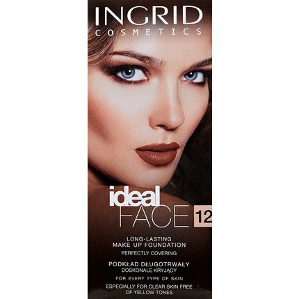 Verona Ingrid Ideal Face Long Lasting Makeup Foundation No 12 Natural Beige