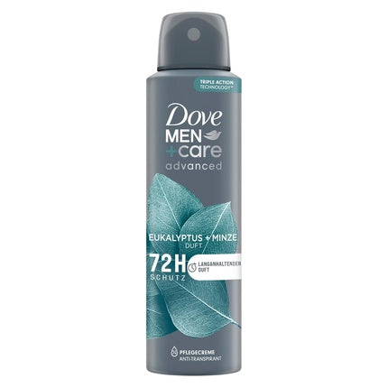 Dove Men+Care Advanced Deodorant Spray Eucalyptus + Mint Antiperspirant Protects 72 Hours Against Body Odor and Sweat 150ml Dove