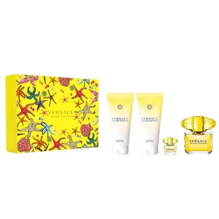 Versace Yellow Diamond Gift Set - , Body Lotion , , Shower Gel Eau de Toilette 90ml Unisex