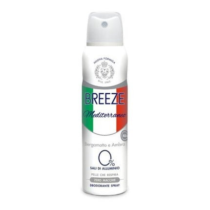 BREEZE Mediterraneo Deodorant Spray with Bergamot and Amber 150ml Breeze