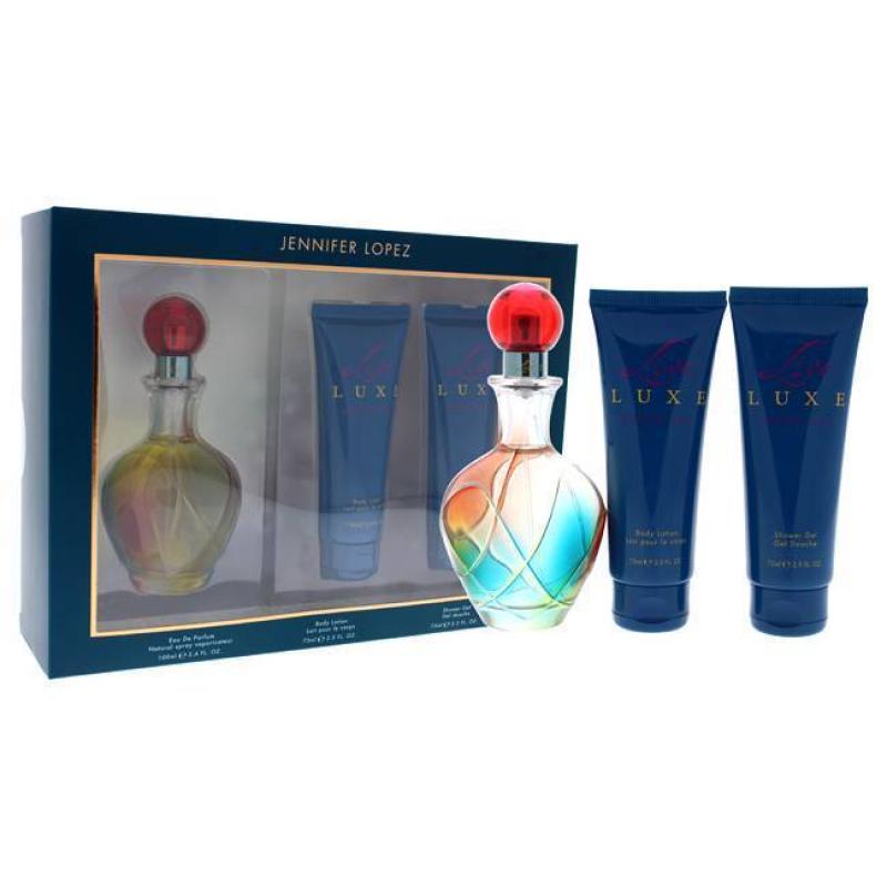 Jennifer Lopez Live Luxe par Jennifer Lopez 3 Pc Gift Set Shower Gel Body Coffret (Coffret) Femme 100ml