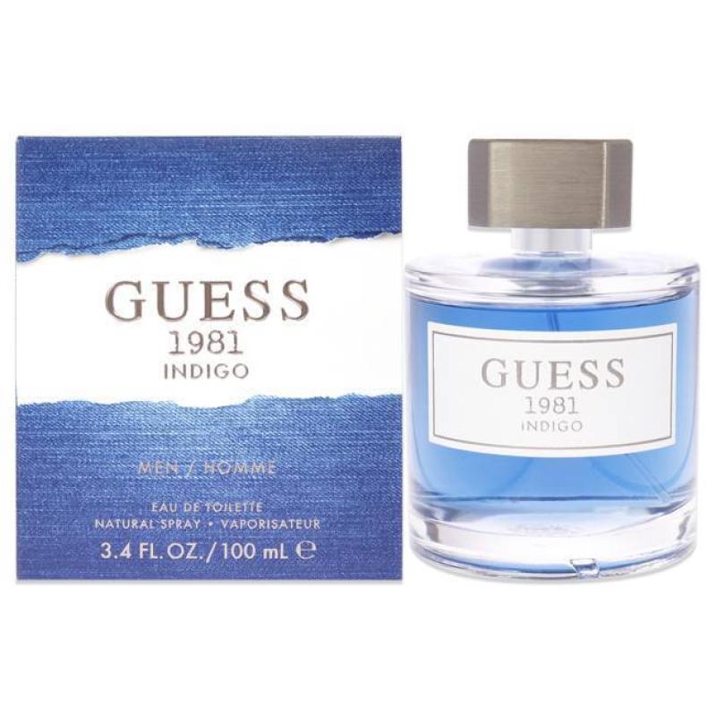 Guess 1981 Indigo for men 3.4oz Spray toilet water 100ml