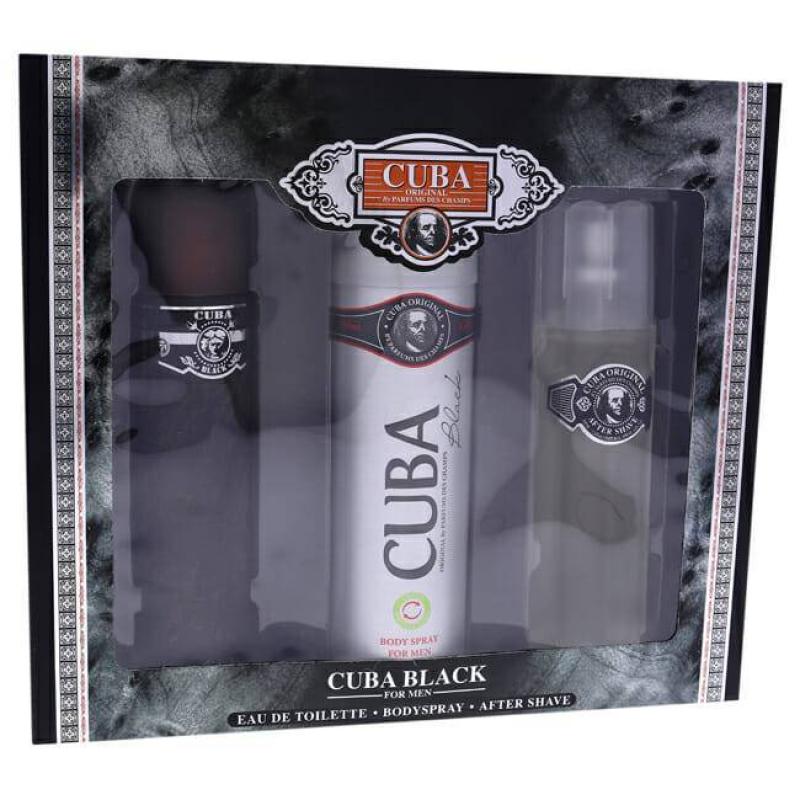 Cuba Originals Cuba Original Cuba Black Set - , Deodorant , After Shave Balm Coffret (Coffret) Mixte 1ml