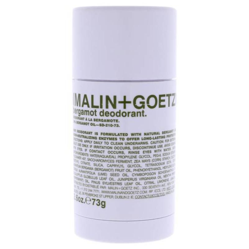 Malin + Goetz Malin + Goetz) Bergamot Deodorant Stick for Unisex 2.6oz Unisexe