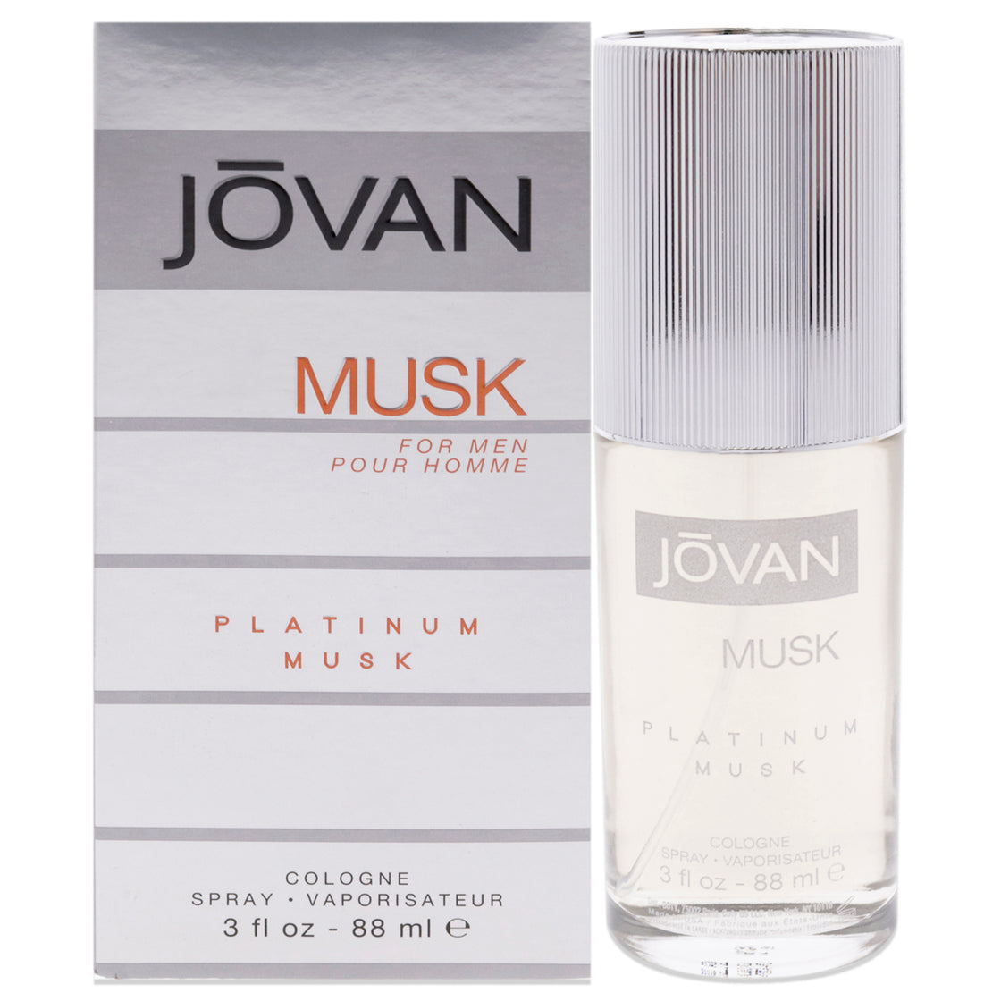 Jovan Musk Platinum Musk Eau de Cologne (EDC) Homme 88ml
