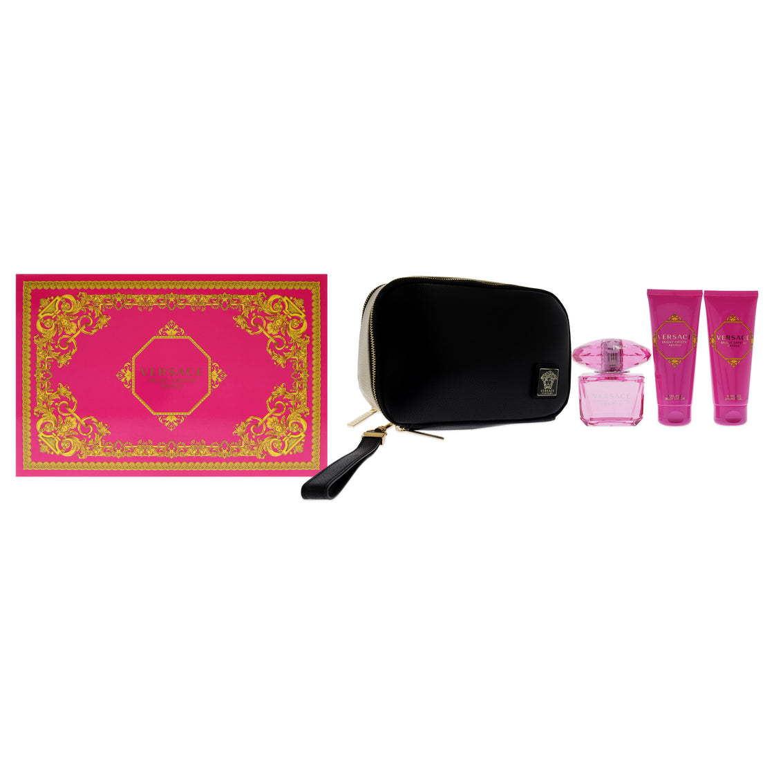 Versace Bright Crystal Absolu Set With Shower Gel And Body Lotion Coffret (Coffret) Mixte 90ml