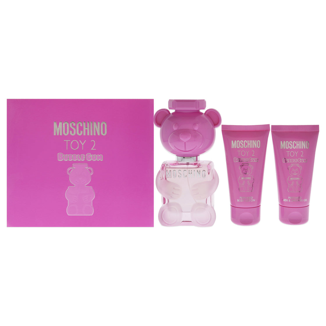 Moschino Toy 2 Bubble Gum Set - , Body Lotion, Shower Gel Coffret (Coffret) Mixte 50ml