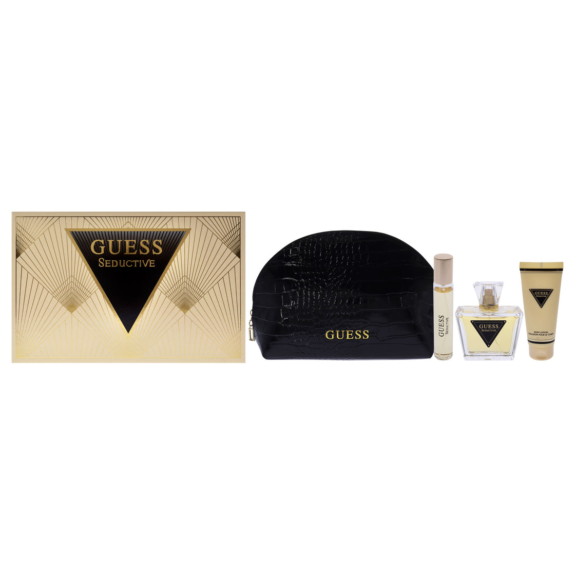 Guess Guess Seductive Gift Set For Women Eau De Toilette 75ml, Travel Size 15ml, Lotion