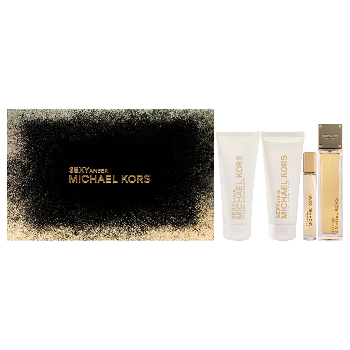 Michael Kors Sexy Amber Gift Set - Includes , Miniature , Shower Gel, And Body Lotion Coffret (Coffret) Mixte 100ml