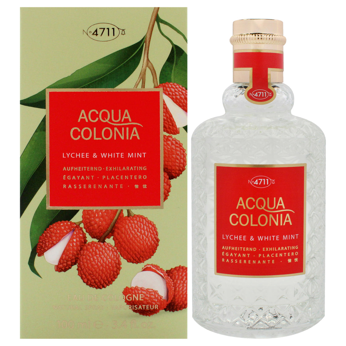 4711 Lychee And White Mint Eau de Cologne (EDC) Mixte 100ml