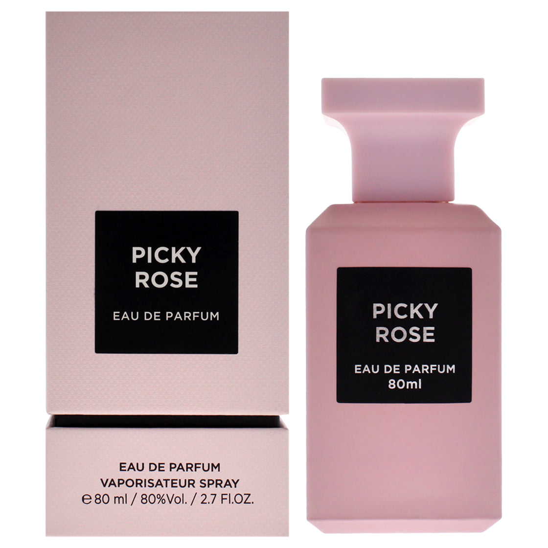 Fragrance World Picky Rose Perfume Amber Vanilla Fragrance Exclusive Luxury Niche Made in UAE Eau de Parfum (EDP) Femme 80ml