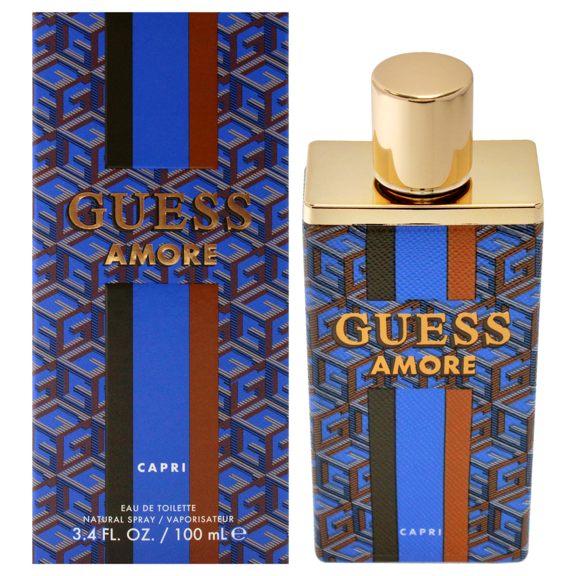 Guess Amore Capri and Genderless Unisex Perfume . Eau de Toilette (EDT) Femme 100ml