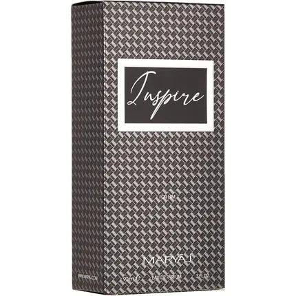 INSPIRE by Maryaj Men's Eau De Parfum 90ml Citrus Spicy Fragrance with Bergamot Lemon Pepper Cardamom Aromatic Confidence with Patchouli Amber & Vanilla Long-Lasting Woody Scent Maryaj