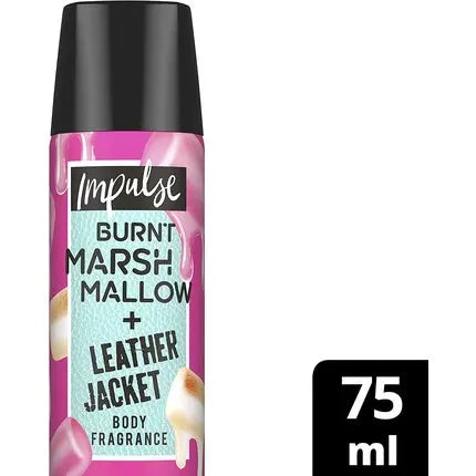 Impulse Deodorant Spray Burnt Marshmallow & Leather Jacket 24h Fresh Protection without Aluminum 75ml Impulse