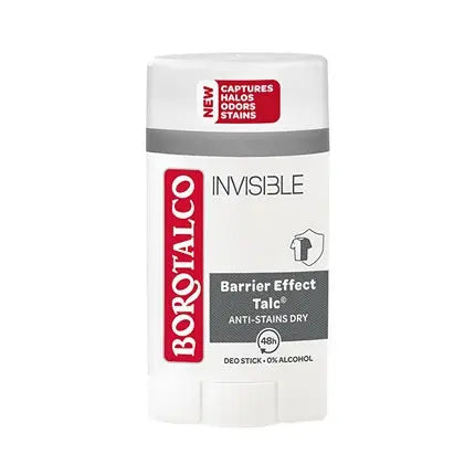 Invisible Deodorant 40 milliliters Borotalco