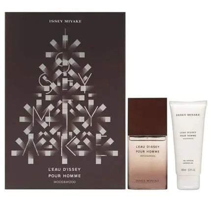 Issey Miyake Men Wood 2 Piece Gift Set 1.6oz EDP + Gel Issey Miyake