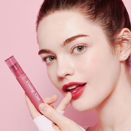 ETUDE Fixing Tint #01 Analog Rose Long Lasting High Pigmented Liquid Lipstick Waterproof Matte Finish Lip Stain Full Coverage
