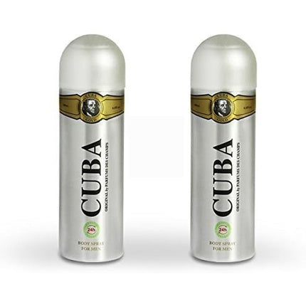 Cuba Paris Gold Deodorant Spray Body Spray 200ml Cuba