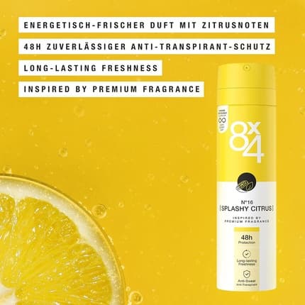 8x4 N°16 Splashy Citrus Deodorant Déodorant (Déo) Mixte 150ml