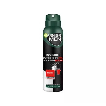 Garnier Men Invisible Protection 72H Antiperspirant Spray for Men 150ml Garnier