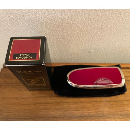 Guerlain Rouge G Royal Burgundy Velvet Lipstick Case - New in Box