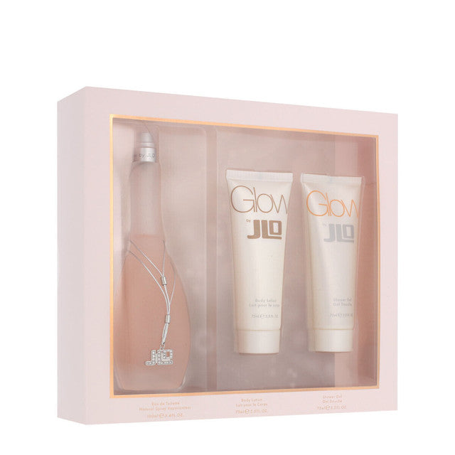 Jennifer Lopez Glow Gift Set - - Shower Gel - Body Lotion Eau de Toilette 100ml Unisexe