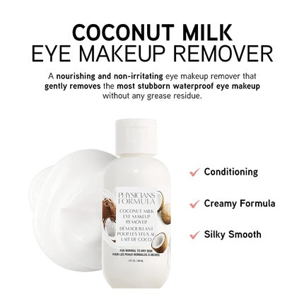 Physicians Formula Coconut Milk Waterproof Eye Makeup Remover 2 Fl Oz