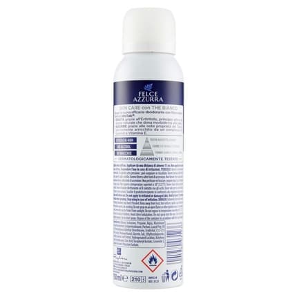 Felce Azzurra Skin Care Deodrant 150ml 48h Formula Idra Talc With White Tea