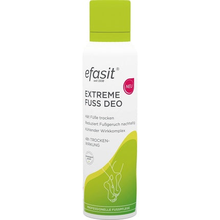 Efasit Extreme Foot Deodorant 150ml - 48h Dry Effect Antiperspirant for Feet Efasit