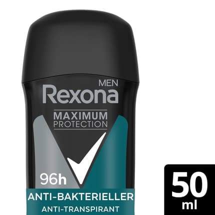 Rexona Men Maximum Protection Deodrant Stick Antibacterial Deodorant Anti -Perspirant Protection With 96 Hours Sweat and Body Odor Protection 50ml