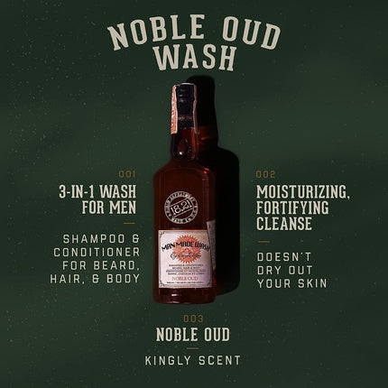 18.21 Man Made Wash Noble Oud Eau de Parfum (EDP) Homme 946ml