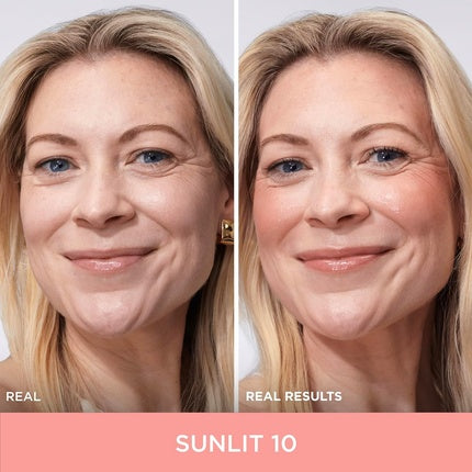 IT Cosmetics Glow with Confidence Sun Cream Blush Blendable Buildable Blush Bronzer for a Pop of Sun-Blushed Color 0.63oz Fair Light 10 Sunlit