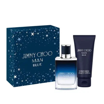 Jimmy Choo Man Blue Gift Set 50ml EDT and 100ml Shower Gel - Free Delivery Jimmy Choo