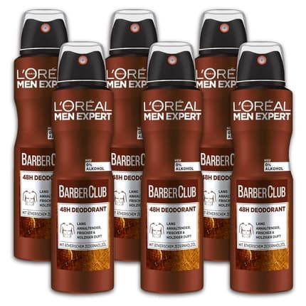 L'Oréal L'Oreal Expert Deospray Barber Club 96h Antiperspirant Déodorant (Déo) Homme 150ml