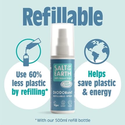 Salt of the rebuilding Natural Deodrant Spray 100ml Ocean Coconut