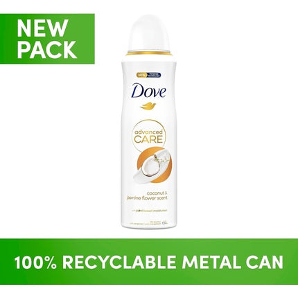 Dove Advanced Care Coconut & Jasmine Flower Scent Anti-perspirant Deodorant Spray with Plant Based Moisturizer 200ml