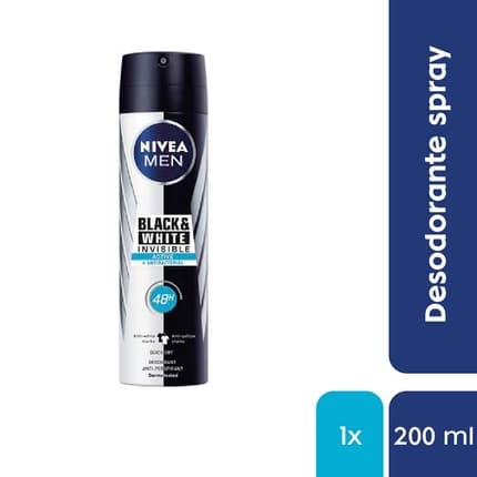 Nivea Invisible For Black And White Active Deodorant Déodorant (Déo) Homme 200ml