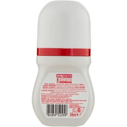 Italian Gourmet Borotalco Deodorant Roll-On Uomo Asciutto 's Amber Déodorant (Déo) Homme 50ml