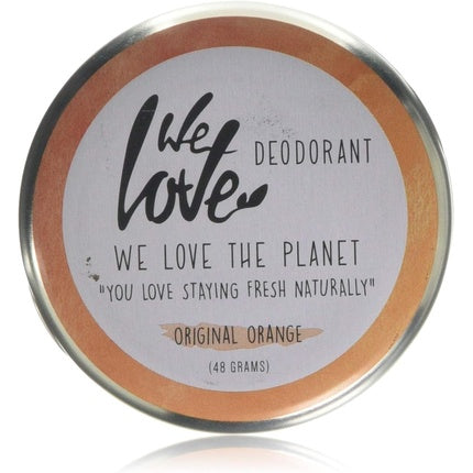 We Love The Planet Tin Original Orange Deodorant Cream 48g We Love The Planet