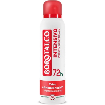 Borotalco Intensivo Deodorant Spray with Active Crystal Talk 150ml - Pack of 12 Italian Gourmet E.R