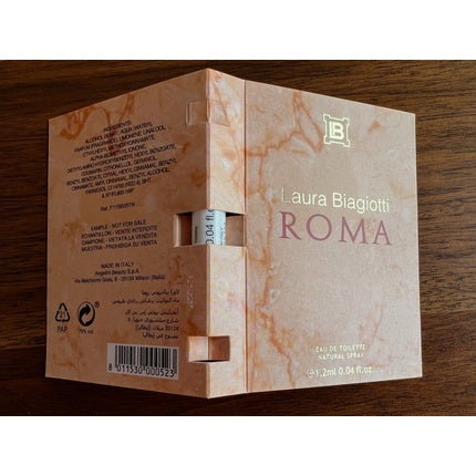 Laura Biagiotti Roma Eau de Toilette Spray Sample Size 1.2ml Advent Calendar Laura Biagiotti